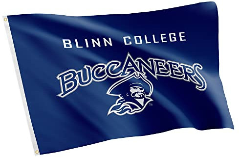 Desert Cactus Blinn College Buccaneers Flagge, 100 % Polyester, für drinnen und draußen, 91 x 152 cm