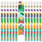 PartyPack 12x Dinosaurier Dino Bleistifte mit Radierer, perfektes Mitgebsel, Ideal zum Schulanfang, Kinder Partygeschenke, Kindergeburtstag Gastgeschenke, Dino Party.