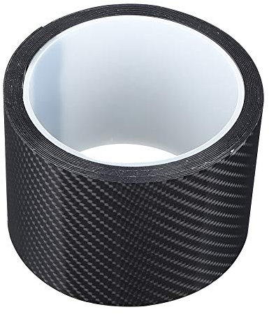 1 Rouleau d'autocollant en Fibre de Carbone, Anti-éraflure de seuil de Porte de Voiture, de la pédale de Bienvenue, Film de Autocollant de de Bord (7CM*3M)