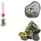 Step by Step Magic MAGS Building Site Kalle, grau-gelb, 3-teilig, 2 Magnet-Applikationen und 1 Anhänger, Ergänzung für Schulranzen oder Vorschulrucksack
