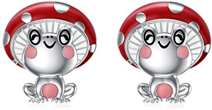 Frosch Ohrringe 925 Sterling Silber Kinder Ohrringe Mädchen Kleine Tier Ohringe Frosch Schmuck Geschenck für Mädchen Frauen Tochter