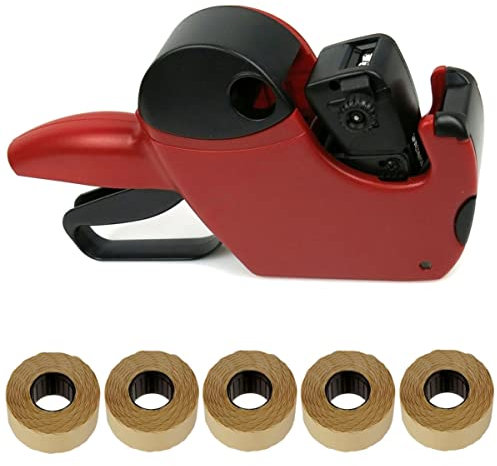 Preisauszeichner Jolly C6 6-stellig SET-ANGEBOT, einfacher Etikettenwechsel, unsere EMPFEHLUNG| inklusive 5 Etikettenrollen nach Wunsch | Auszeichner von PB-Onlinehandel