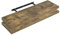 WOLTU 2X Wandregal Wandboard Bücherregal Regale für Deko Wandablagen aus MDF Holz, 2er Set Hängeregal Vintagebraun, 80x22,9x3,8cm RG9318hov-2