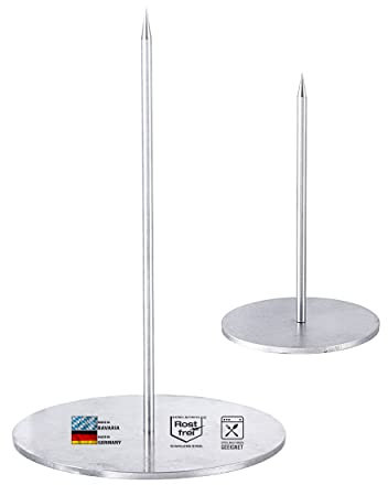 2'er Set Premium BBQ Grillspieß Gyrosspieß Größe S und L | Dönerspieß Edelstahl | massiver universell einsetzbare Spieße 2 Stück