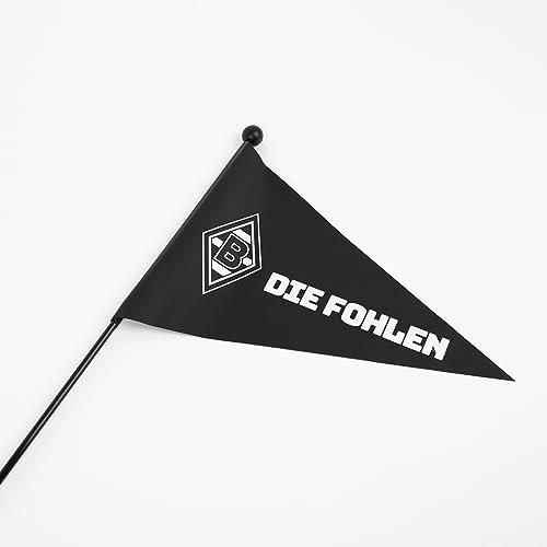 Borussia Mönchengladbach Fahrrad-Fahne | Offizieller Fanartikel Fohlenshop | Vereinslogo & Die Fohlen Schriftzug | Fahrradzubehör