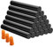 Moollyfox Pack of 20 hot glue sticks, diameter 11 x 200 mm, hot glue sticks with 3 finger protection caps, black glue sticks 11 mm for hot glue gun, glue gun sticks for DIY crafts and repairs