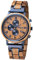 Waidzeit RU01W Rumuhr Uhr Herrenuhr Holz Edelstahl Analog Chrono Datum braun