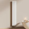EMKE Radiateur à Eau Chaude 180x30 cm, Radiateur plat seule couche connexion centrale, Montage mural vertical design, Blanc