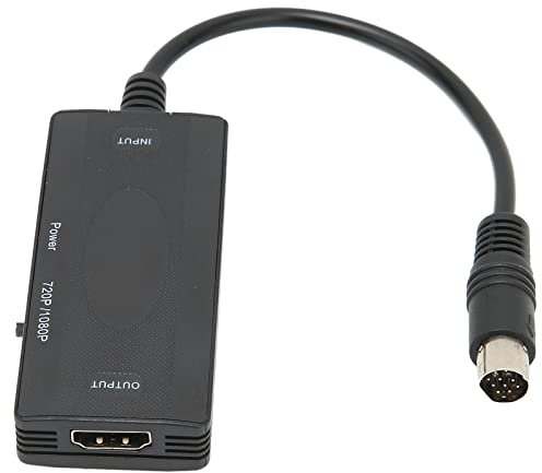 Dioche Adaptateur HDMI Convertisseur de Console de Jeu, Lecteur sans Perte pour Adaptateur d'interface multimédia SS vers HD pour HDTV