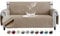 FIGOOO wasserdichte Sofabezug 3 Sitzer Dicke Sofaschoner Wasserdicht Reversible Gesteppte Sofa Überzug mit Seitentaschen Sofaüberwurf rutschfest Kratzfest für Haustiere Hunde Katzen,Khaki