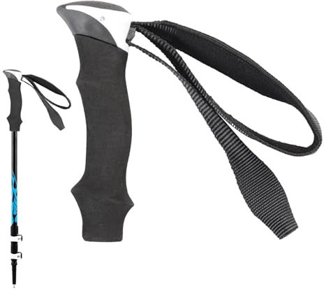 Poignée pour bâtons de ski de randonnée, Poignée absorbant la transpiration avec dragonne en forme de T, Accessoires de cannes de marche pour le ski, la randonnée, l'alpinisme, le camping, le Pacienjo