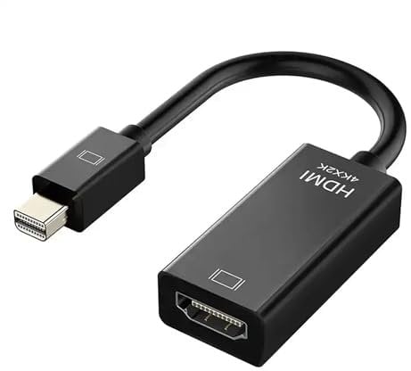 Pipestation Adaptateur Mini DisplayPort vers HDMI – Adaptateur Mini DisplayPort 4K vers port HDMI – Convertisseur Mini DP vers HD – Adaptateur Thunderbolt vers HD compatible avec MacBook Pro Air