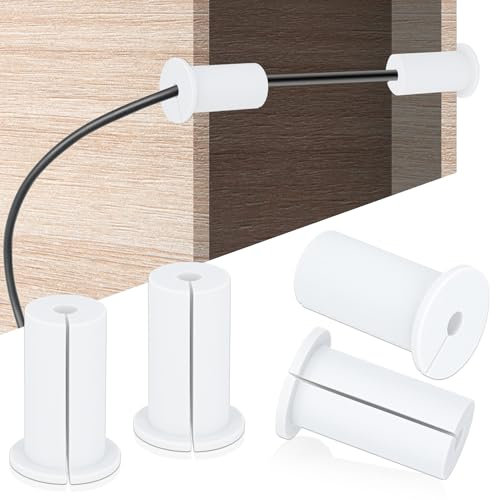 Wanddurchführung für Starlink für 2,54cm Wandloch Wanddurchführung Kabel Wanddurchführungen für Kabel Wanddurchführung für Starlink Kabelrouter und Ethernet Adapter (Weiß, 4 Stück)