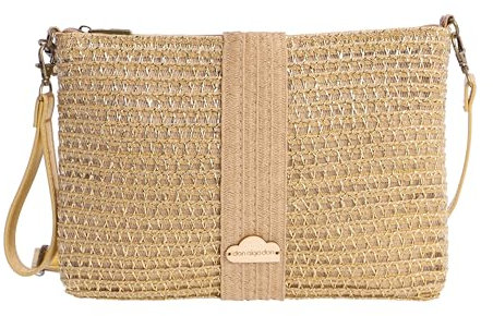 DON ALGODON - Bolso bandolera mujer - Bolso playa mujer - Bolso mujer verano - Bolso rafia mujer - Bolsa playa para mujer - Bolso mimbre mujer hecho a mano ideal para la playa, Elvas