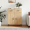 HETFTJN Sideboard, Eckschrank Waschbeckenunterschrank Bücherregal Kommode Geeignet für Badezimmer Küchenzeile Schlafzimmer Wohnzimmer Sonoma-Eiche 69,5x34x90 cm Holzwerkstoff