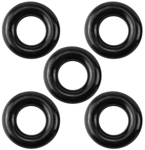 FERCAISH 5 Stücke Nähmaschine Gummiring, Nähmaschinen Ersatzgummi Zubehör, Spulenring Haushalt Ersatzteile Schwarz