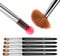 LEDSUUEI 5Pcs Acrylic Nail Brush Set, Size 4/8/10/14/16 Professional Nail Brushes for Acrylic Application Acrylic Powder Nail Extension and 3D Nail Carving for DIY Home Salon Nail Manicure Tool