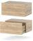 MRBLS Nachttisch Wandmontage 2er Set - Nachttischschrank Hängend - Modernes Design Wandschublade - Nachttisch Wand – Loft Nachtschrank - Wandregal Mit Schublade (Sonoma) – 45 x 19 x 32 cm (B/H/T)