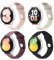 aceyoon Cinturino Compatibile con Samsung Galaxy Watch 7/6/5/4 40mm 44mm/Watch 5 pro 45mm, 4 Pezzi Cinturino Smartwatch Silicone 20mm per Galaxy Watch 6 Classic 43mm 47mm Uomo Donna