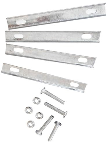 Hbbgdiy Bike Rack Basket Fixing Kits Metal Bike Rear Basket Mounting Brackets with Screws and Nut, DIY Lock Holder Mount for Bicycle Cargo Rack