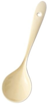 NFOQRVKW Löffel Besteck, Suppenlöffel, weißer Suppenkelle aus Keramik, Schöpflöffel aus Porzellan, Porzellanlöffel, asiatische Suppenlöffel, 18,8 cm lang, 5,1 cm breit, Esslöffel