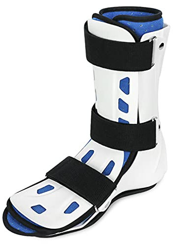 QXIWAOE Orthesenstiefel Knöchelorthese mit Stabiler Abdeckung, Unterstützung, atmungsaktiv, rutschfest, Bein für Knochenbrüche, Pflege, Feste Schmerzlinderung statt Gips, rechts, L
