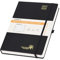 POPRUN Tagesplaner 2025 2026 Hardcover 30,5 x 22 cm, Tageskalender A4 1 Tag 1 Seite (Montag - Sonntag), Terminplaner (Aug.2025-Jul.2026) mit Stiftschlaufe - Schwarz