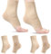 Sekonow 2 Paar Knöchelschutz Gel Sleeve Malleolar Gepolsterte Skate Socken mit Silikon-Pads für Eiskunstlauf, Roller, Hockey, Stiefel, Bandage, Schienen, Schuhe, Knöchelstützkissen, Knöchel