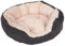 ZOOPLUS Kuschelbett Cozy Cord | Breitcord-Optik | mit hohem Rand & abgesenktem Einstieg | bei 30°C waschbar | dunkelgrau (L - L 81 x B 63 x H 18 cm)