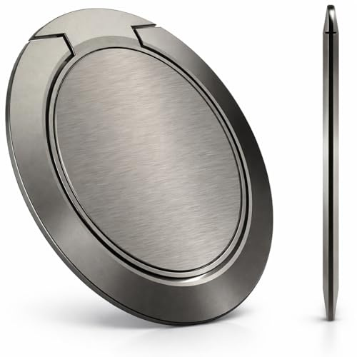 Mizi [2PACK] World's Slimmest Phone Ring Holder, Ultra Thin Cell Phone Ring Stand for Magnetic Car Mount Hook Compatible with All Smartphones - Black