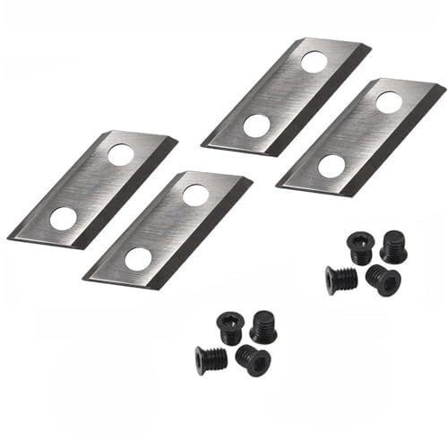 2 Pair Garden Shredder Blades Wood Chipper Knives with Screws for Eco ES1600 Ryobi RSH2545B BG-KS 2040 McCulloch