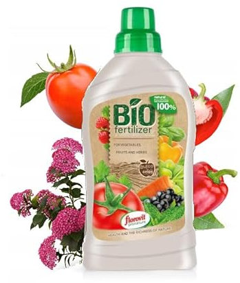 Natural Fertiliser for Vegetables & Herbs – Organic Bio Plant Food – Improves Soil, Boosts Growth & Yield – Ideal for Gardens, Pots & Greenhouses (1 kg Bottle)