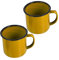 DINHEAROM Set 2 Tazze da Vintage Multifunzione in Vetro Tazze da Latte e Ufficio Accessori per
