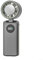 Portable Handheld Turbo Fan Adjustable 135 Degree Angle LED Digital Wind Power Display USB Rechargeable Travel Noise Reduction Fan For Home Office Travel Shopping And Camping(Gray)