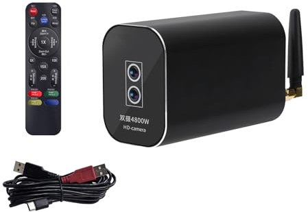 TOWARDSNAN Double 8K Streaming Webcam Remote Controled USB Autofocus Living Stream Camera for Live Broadcasting Virtual Meetings USB C Webcam