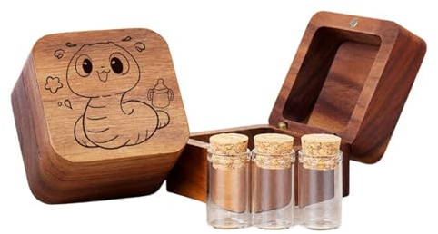Tsophreniq Haustier Erinnerungsbox zur Aufbewahrung von Fellen, Babyzähnen, Krallen in robustem Holzrahmen mit Glasdeckel Haustier Erinnerungsbox mit Holzrahmen