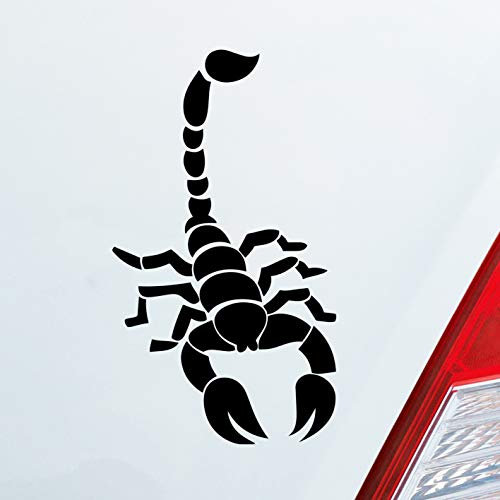 Hellweg Druckerei Skorpion Krebs Motorrad Sternzeichen Auto Aufkleber Sticker Heckscheibenaufkleber