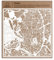 O3 DESIGN STUDIO Madrid Scherenschnitt Karte, Weiß 30x30 cm Papierkunst