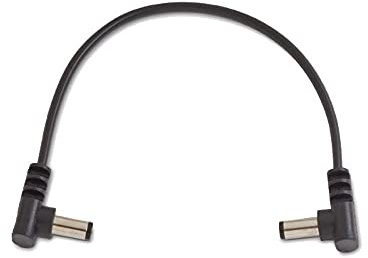 RockBoard Flat Power Cable, Angled/Angled - 15 cm / 5 29/32