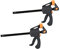 2 Pack Nuzamas Plastic 8 inch(20cm) F Clamps Set, Quick Grip and Ratchet Release, Woodworking DIY Tool Kit, Adjustable Bar Clamping, Squeeze Action Clamps