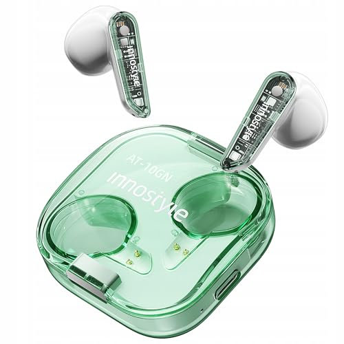 Innostyle Wireless In-Ear Ohrhörer, Bluetooth V5.3 mit Mikrofon, Hülle, Wasserfeste Kopfhörer, starker Bass, bis zu 20 Stunden Akkulaufzeit mit Schnellladefunktion, Touch-Steuerung