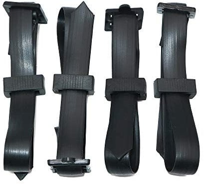 KINGLAKE 4 Pièces 60 cm Attache pour Arbre Fruitier, Attache Tuteur Arbre Résistantes, Sangle pour Arbre Réglables, Lien Tuteur Arbre avec Boucle pour la Prise en Charge des Arbres Arbustes