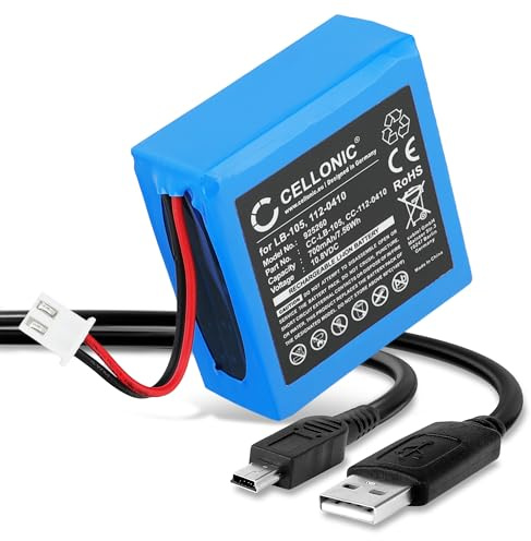 subtel Battery compatible with Safescan 135i, 155i, 165i, 145ix, 112-0410 | 700mAh, 10.8V, Lithium Ion for Safescan 155-S, 165-S, 185-S, LB-105