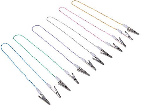 BESPORTBLE 6st Serviettenclip Servietten Halterung Handtuchclips. Serviettenhalter Edelstahl Spuckschutz ?rztliche Kugelkettenclips ?rztliche L?tzchen Hutclip Musto Spannzange Alten Schnalle