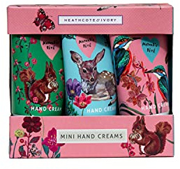 Vintage & Co Beauty X Nathalie Lete Forest Folk Everyday Hand Creams Gift Set | Enriched With Shea Butter | Cruelty Free| Vegan Friendly | Travel Friendly Sizes | 3 x 30ml