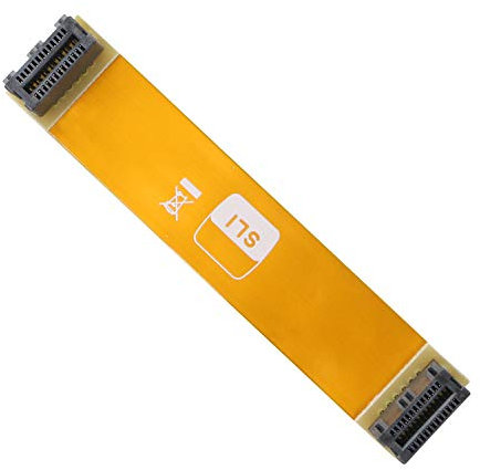 SLI Bridge 2-Wege, 10 cm, 26-polig, flexibles Grafikkarten-Verbindungskabel für Dual-Nvidia-Grafikkarte, Crossfire Interconnect