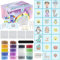 La Manuli 9000 Bügelperlen Set „Magical Dream” | 20 Muster (Vorlagenbuch) Zubehör | Steckperlen in Organizerbox | 18 Farben | Perlen Mit jeder Marke Beads kompatibel | 5mm
