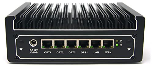 Protectli Vault FW6E - 6-Port Firewall/Mini PC Intel Quad Core i7, AES-NI, Barebone - Compatible with pfSense/OPNsense etc