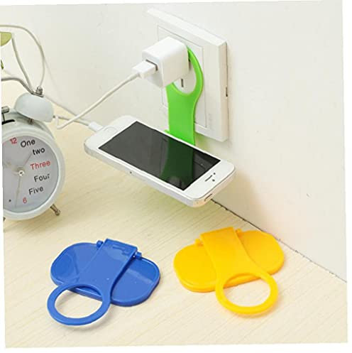 Mobile Phone Wall Plug Socket for Charger Charging Rack Hang Holder Foldable for Cell Phone Charger Random Color