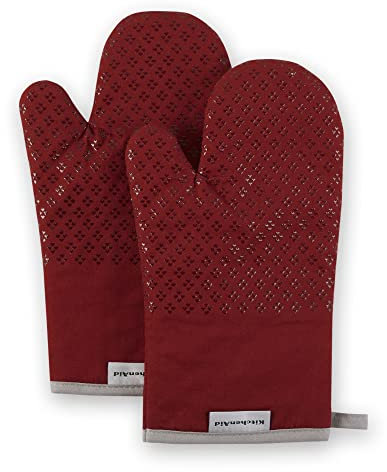 KitchenAid Asteroid Oven Mitt Set, Smoked Paprika Red